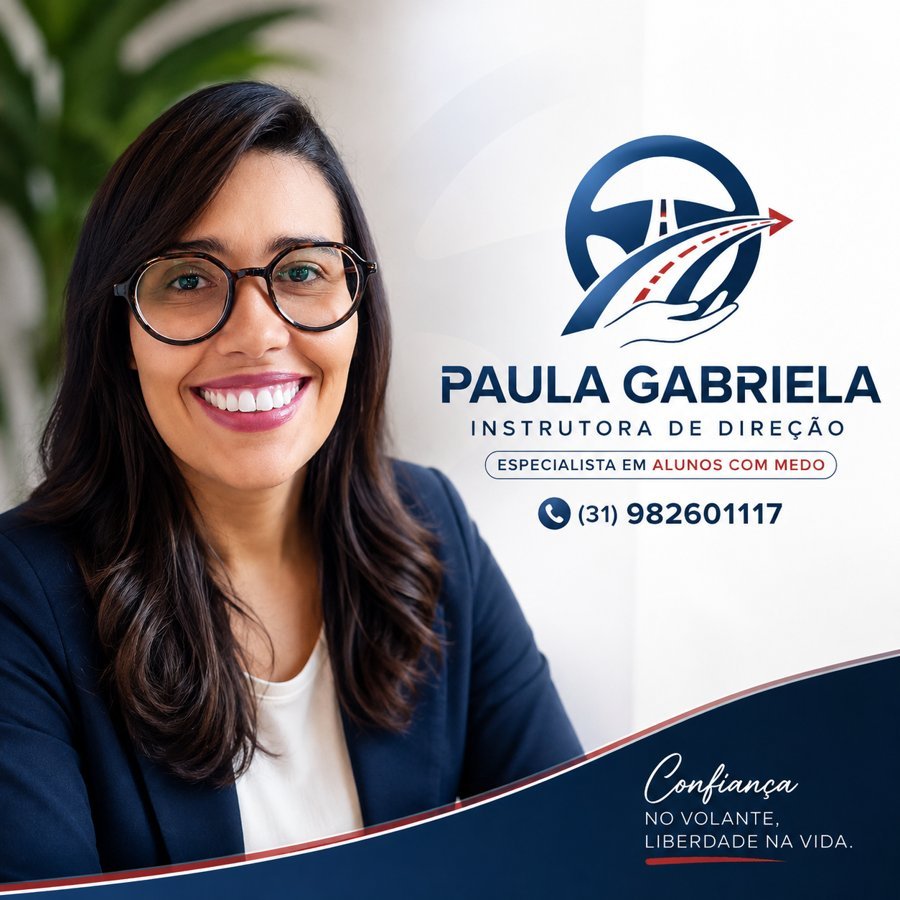 Paula Gabriela, instrutora de direção em Belo Horizonte